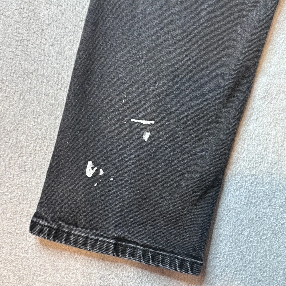 Wrangler Jeans Mens 36x29 (35x26) Black 1097FXVCB Straight Leg Faded Denim Pants